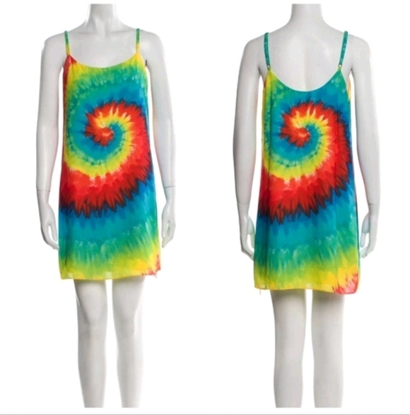Alice + Olivia emmie tie dye mini dress SIZE Small NWT - Picture 14 of 16